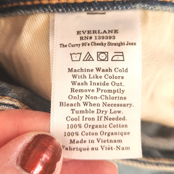 NWT Everlane The Curvy 90s Straight Jean, Size 27 Crop - Picture 12 of 13
